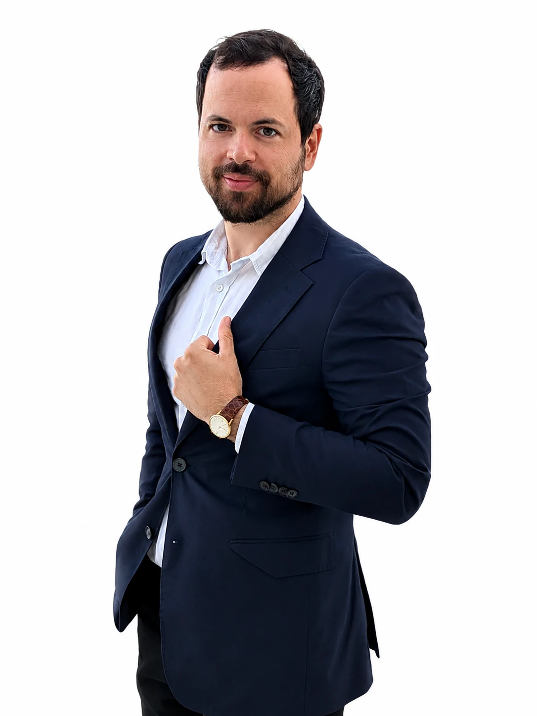 Ritratto professionale del Dott. Andrea Scatena in abito scuro